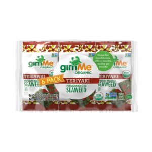 Gimme Gluten Free Teriyaki Seaweed Snack 6 Und/Pack