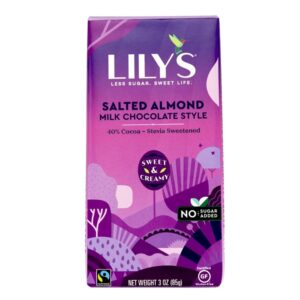 Lily'S Sweets Milk Chocolate With Almonds 3 Oz