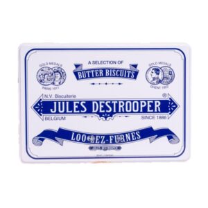 Tin Retro Jules Destrooper Assorted Butter Cookies 350 Gr