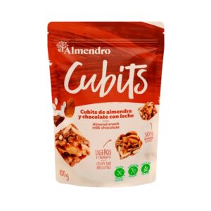 El Almendro Chocolate Almond Cubes 100 Gr