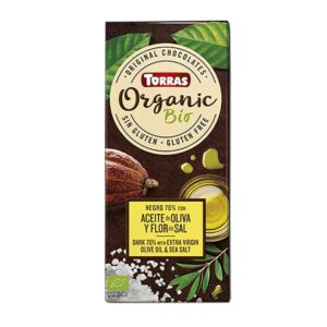 Torras Organic Chocolate 70% Cocoa With Olive Oil And Salt Flower
