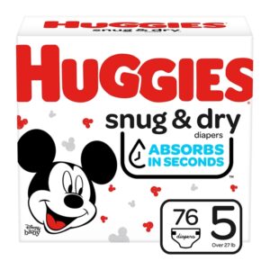 Snug & Dry Diapers #5 Huggies 68 Und/Pack