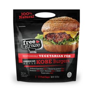 Kobe Free Graze American Style Burger 1 Lb
