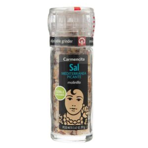 Carmencita Spicy Mediterranean Salt With Grinder 97 Gr