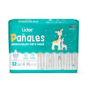 Lider Stage 4 Disposable Diapers 32 Units/Pack
