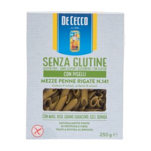 De Cecco Gluten Free Penne Rigate with Peas 250 Gr