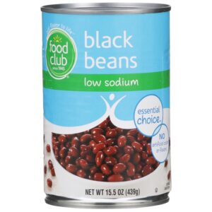 Food Club Low Sodium Black Beans 15.5 Oz