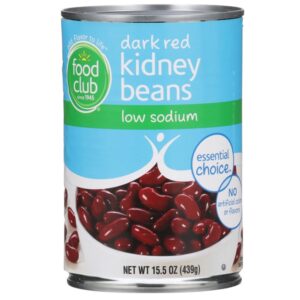 Food Club Low Sodium Red Beans 15.5 Oz