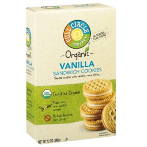 Full Circle Organic Vanilla Sandwich Cookies 12 Oz