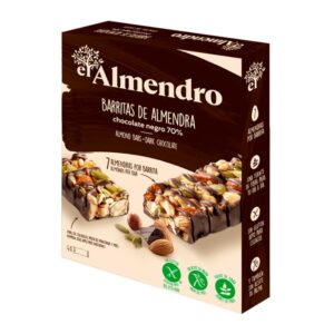 El Almendro Dark Chocolate Almond Bars 4 Units/Pack