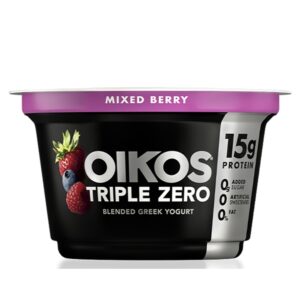 Oikos Triple Zero Mixed Berry Greek Yogurt 5.3 Oz
