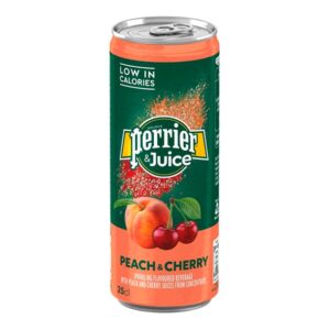Perrier® Fusions Peach & Cherry Carbonated Water 25 Cl