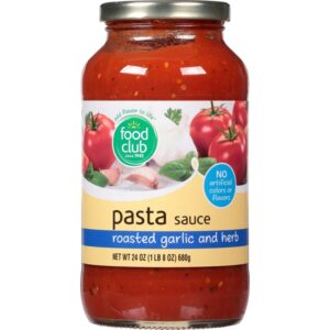 Food Club Garlic & Vegetable Pasta Sauce 24 Oz