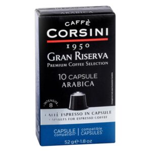 Gran Riserva Arabica Corsini Espresso Coffee Capsules 10 Units/Pack
