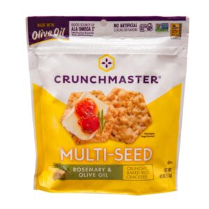 Crunchmaster Rosemary & Olive Oil Crackers 4 Oz