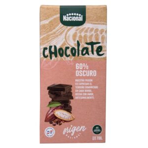 Dark Chocolate 60% National Origin 70 Gr