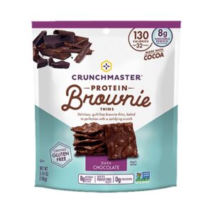 Crunchmaster Snack Brownie Thins Dark Chocolate 3.5 Oz
