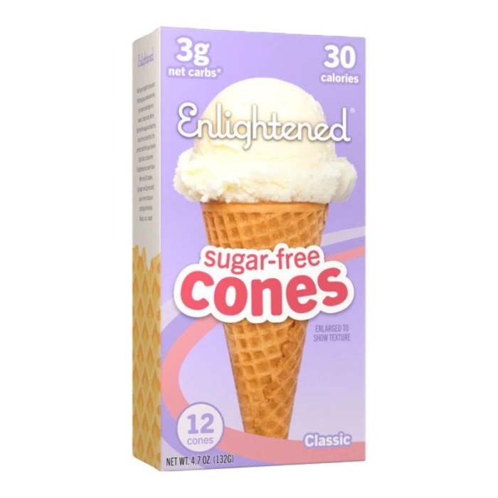Enlightened Sugar Free Ice Cream Cone 5 Oz