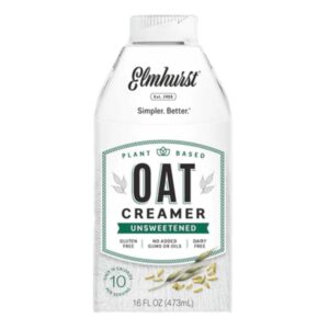 Elmhurst Oat Unsweetened Coffee Creamer 16 Oz