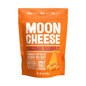 Believe It Moon Cheese Cheddar Cheese Snack 2 Oz