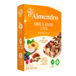 El Almendro Almond and Fruit Bars 4 Units/Pack