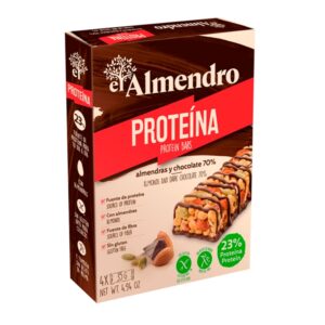 El Almendro Dark Chocolate Protein Almond Bars 4 Units/Pack