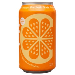 Poppi Soda Orange Flavor Prebiotic Soda 12 Oz