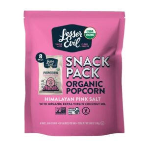 Lesser Evil Himalayan Salt Popcorn 8 Units/Pack