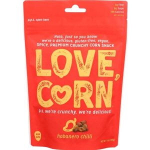 Love, Corn Chili Habanero Flavored Roasted Corn Snack 4 Oz