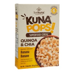 Kuna Pops Quinoa & Chia Banana Flavor Cereal 9 Oz