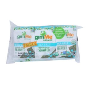 Gimme Gluten Free Seaweed Snack With Sea Salt 6 Und/Pack