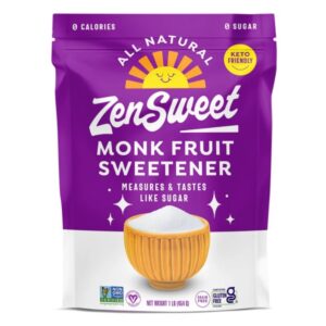 ZenSweet Monkfruit Sweetener 16 Oz