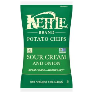 Kettle Sour Cream & Onion Potato Chips 5 Oz