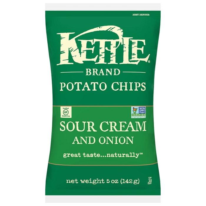 Kettle Sour Cream & Onion Potato Chips 5 Oz