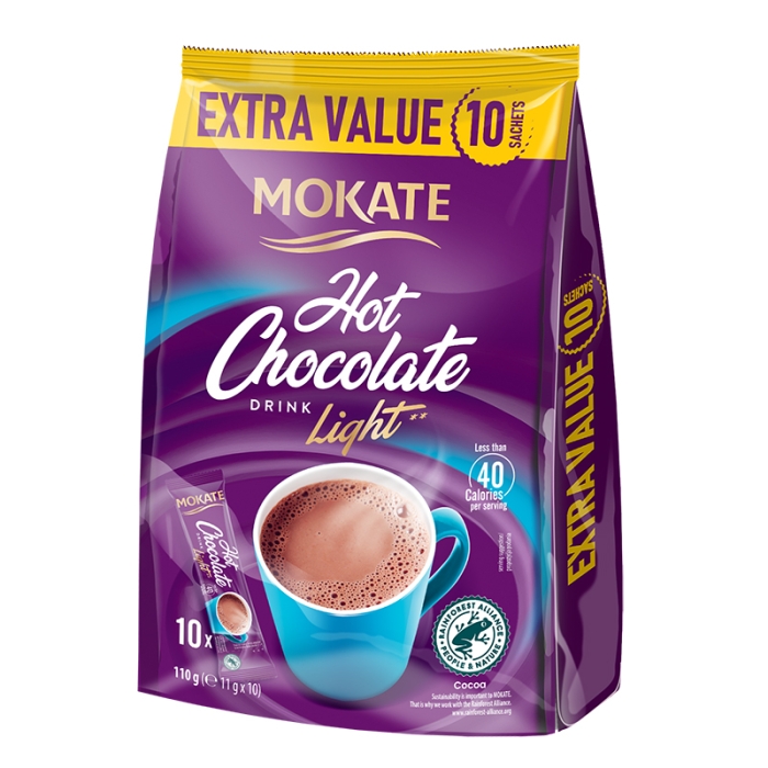 Mokate Lite Powdered Chocolate 10 Units/Pack