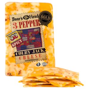 Boar's Head Bold 3 Pepper Colby Jack Cheese, Lb