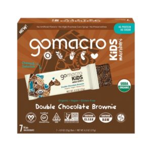 GoMacro Double Chocolate Gluten Free Kids Bar 7Und/Pack