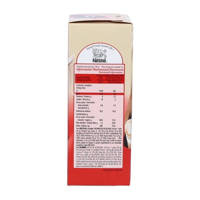 Nescafé Cappuccino Original Instant Coffee 6 Units/Pack