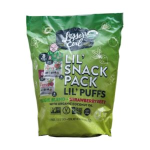 Lil Puffs LesserEvil Organic Snack 2.5 Oz 2 Units/Pack