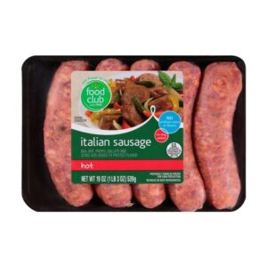 Food Club Spicy Italian Sausage 16 Oz