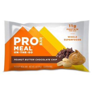 Pro Bar Meal Peanut Butter Chocolate Chip Protein Bar 85 Gr