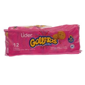 Lider Strawberry Sandwich Cookies 12 Units/Pack