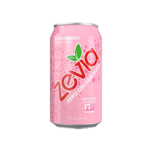 Zevia Strawberry Cola Sugar Free Soda 12 Oz