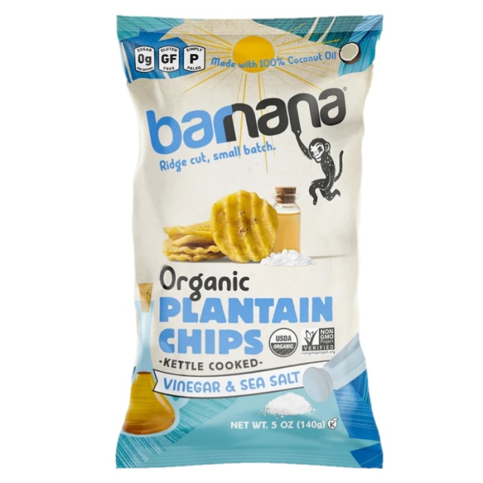 Barnana Salted & Vinegar Plantain Chips 5 Oz