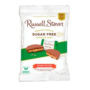 Russell Stover Sugar Free Peanut Butter Filled Chocolate Squares 3 Oz