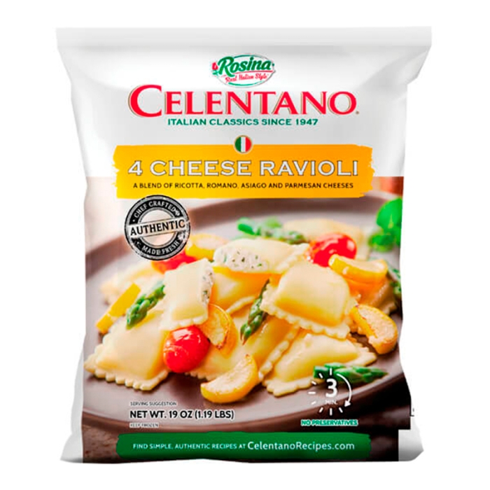 Calentano 4 Cheese Ravioli 19 Oz