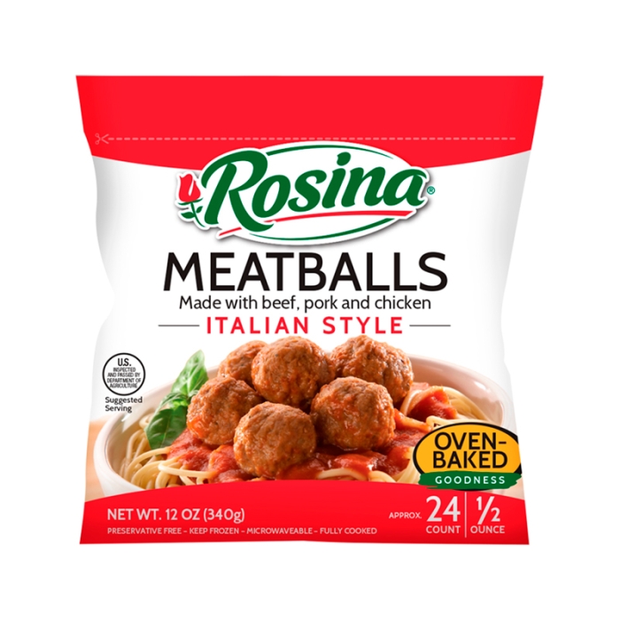 Rosina Italian Style Beef Meatballs 12 Oz