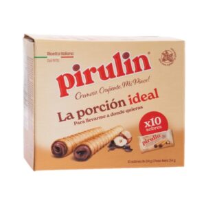 Pirulin Chocolate and Hazelnut Filled Cone 10 Units/Pack
