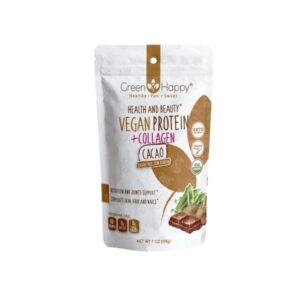 Green and Happy Vegan Protein with Collagen and Cocoa Shake 198 Gr