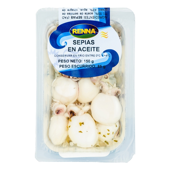Renna Cuttlefish In Sunflower Oil 150 Gr